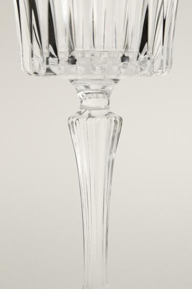 VERRE À VIN CRISTALLIN RELIEF - Transparent de Zara - Image 2