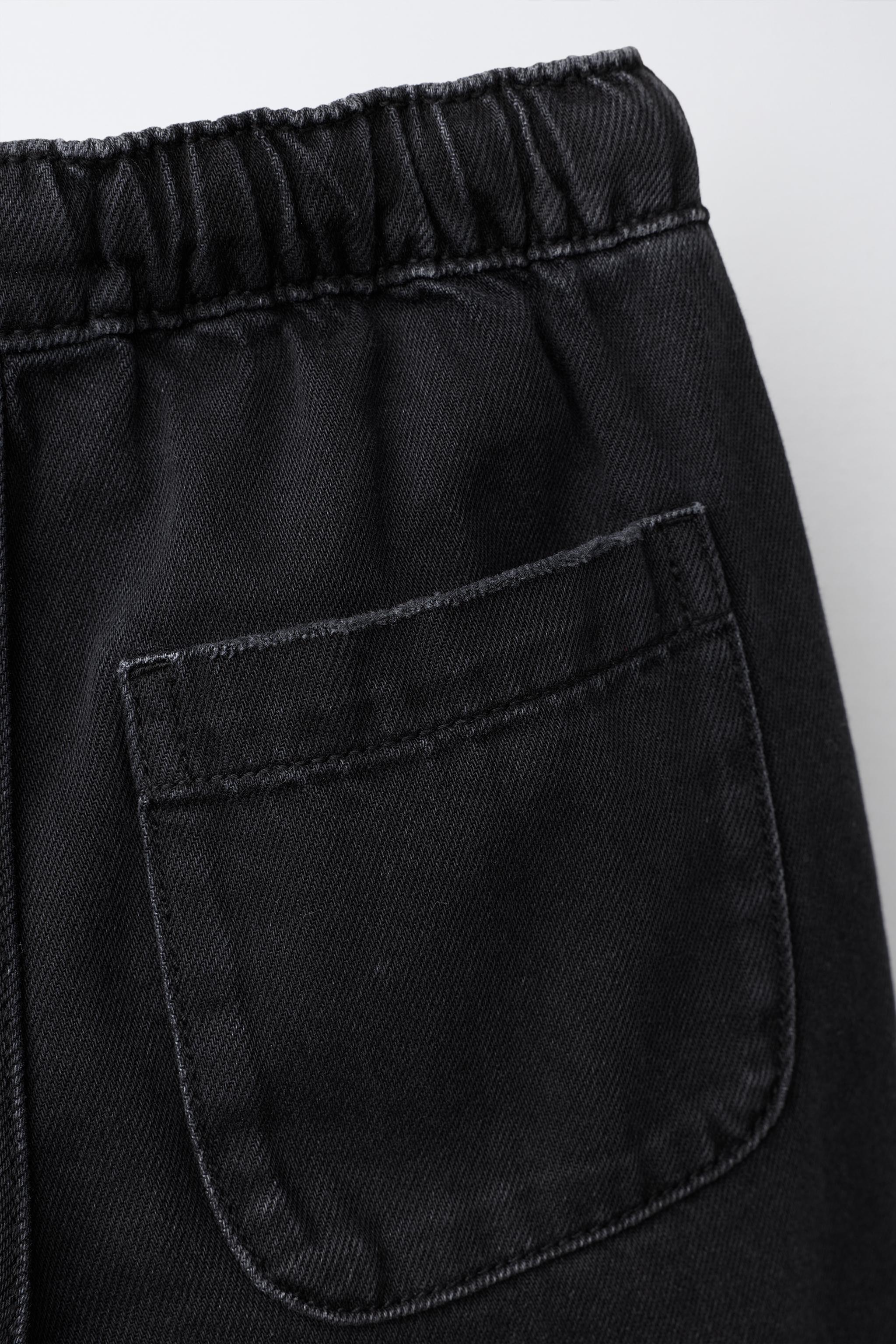 Детские джинсы Zara TIE-WAIST LOOSE JEANS — фото 4