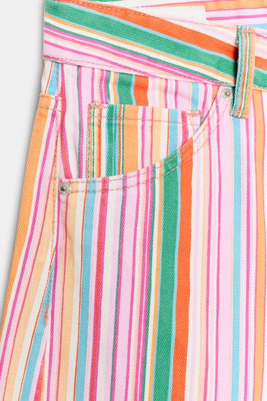 JEAN TRF BAGGY TAILLE NORMALE À RAYURES - Rayures de Zara - Image 6