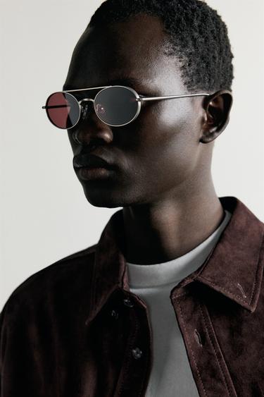 OVAL SUNGLASSES - Matte silver by Zara - Image 0