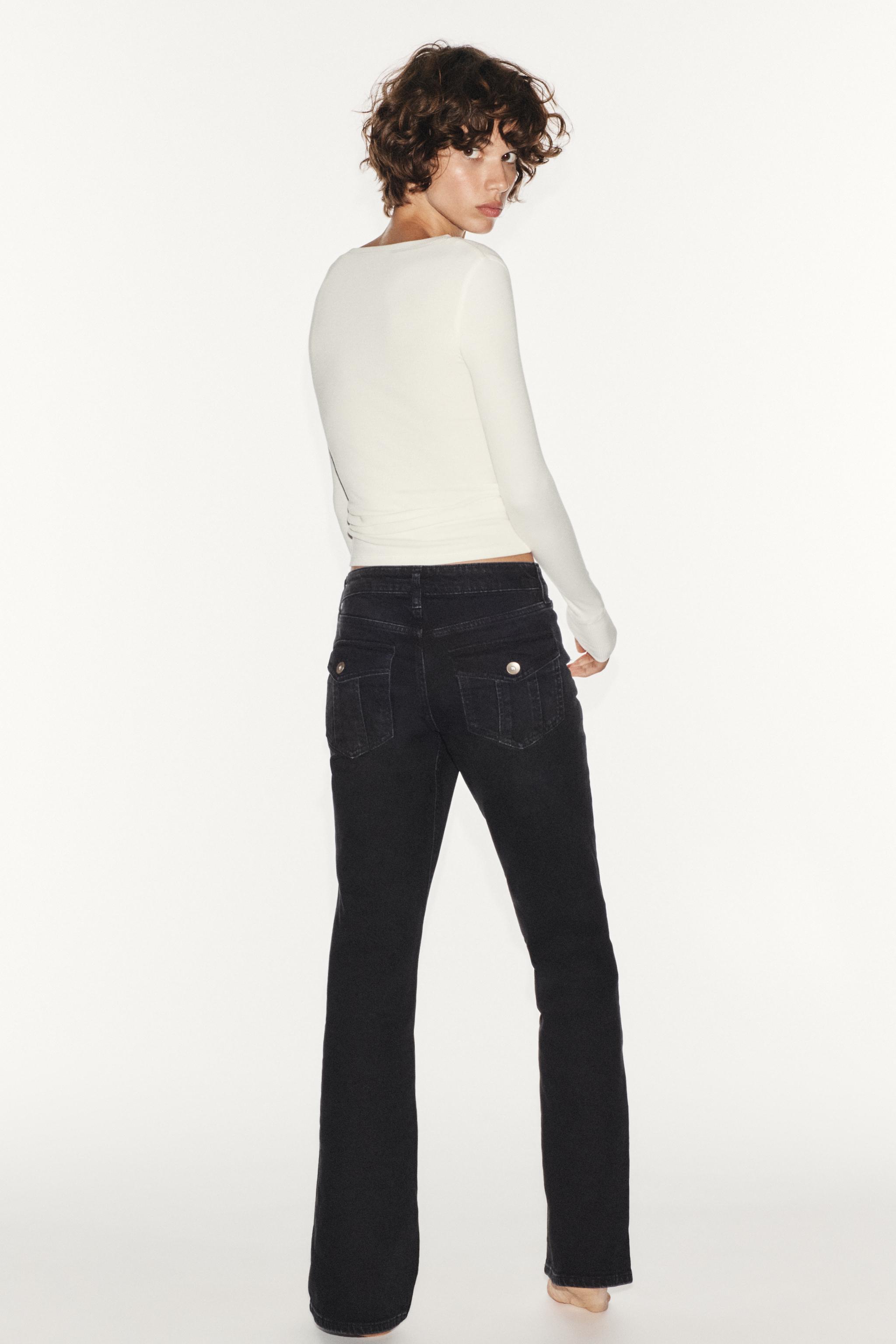 TRF LOW-RISE BOOTCUT JEANS