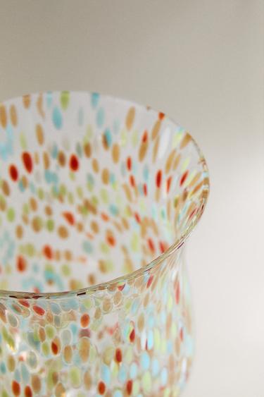 MULTICOLOURED WINE GLASS - Blue green by Zara - Image 2