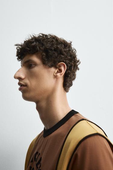 CONTRAST SLOGAN T-SHIRT HARRY LAMBERT FOR ZARA X DISNEY - Brown by Zara - Image 5