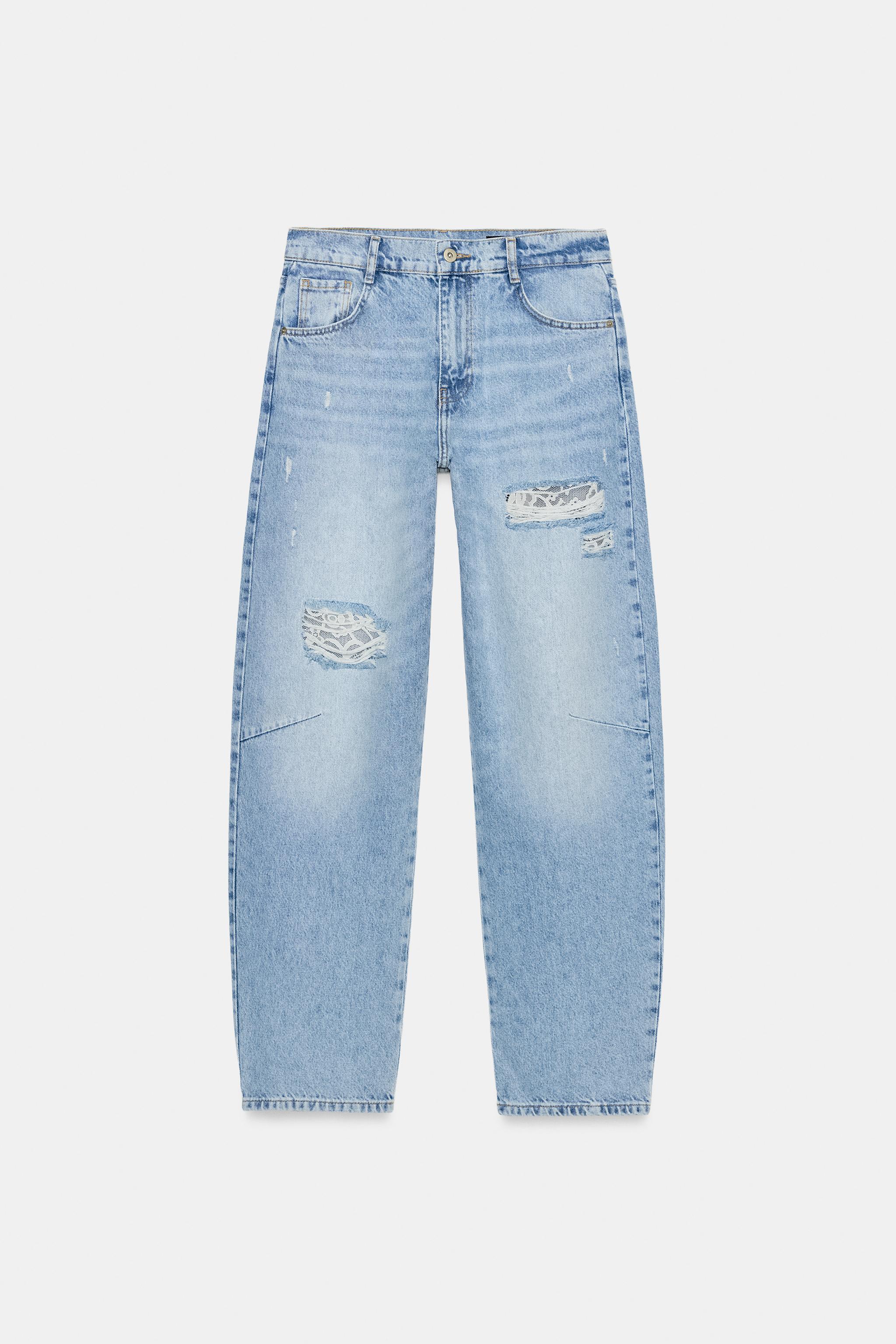 Z1975 DANTELLİ DISTRESSED BAGGY JEAN