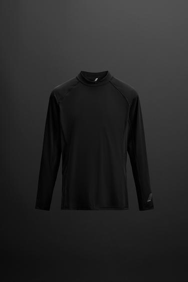 UPF40+ LONG SLEEVE SURF T-SHIRT - Black by Zara