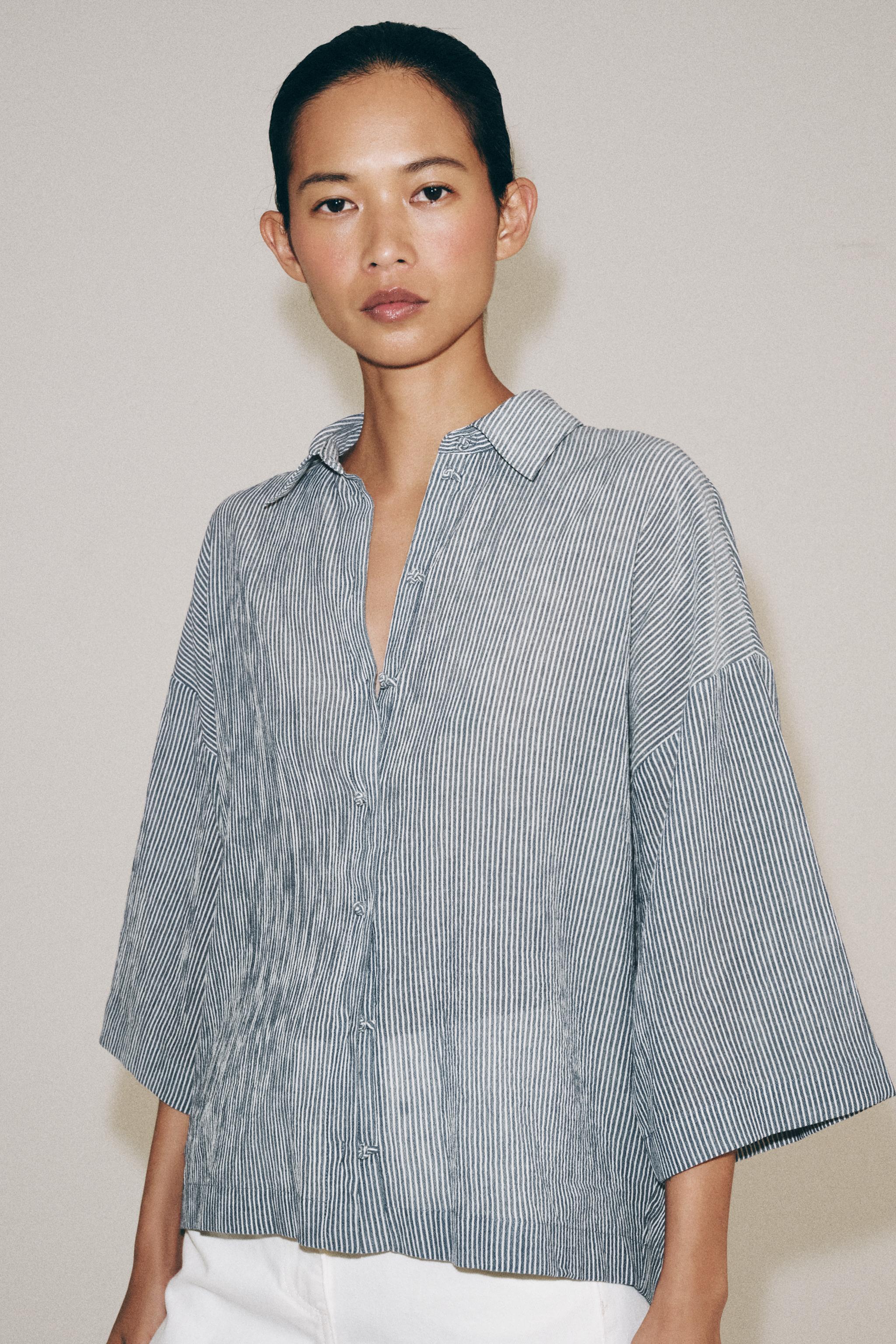 SHORT SLEEVE SHIRT ZW COLLECTION — Navy blue