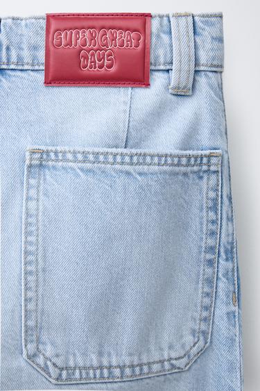 PANTALON DENIM BAGGY - Bleu clair de Zara - Image 3