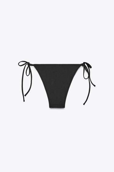 RHINESTONE BIKINI BOTTOMS - Black by Zara - Image 6
