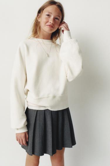 PLEATED SKIRT - Grey by Zara