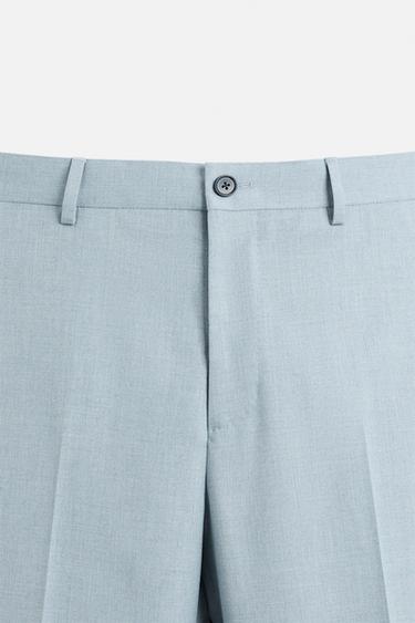 SLIM FIT SUIT TROUSERS - Sky blue by Zara - Image 6