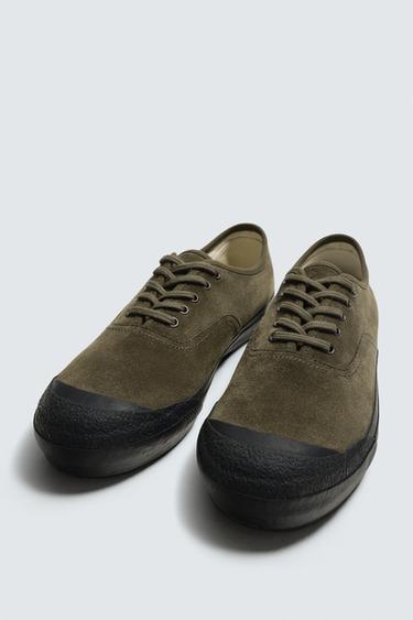 BASKET EN CUIR - Vert de Zara - Image 4