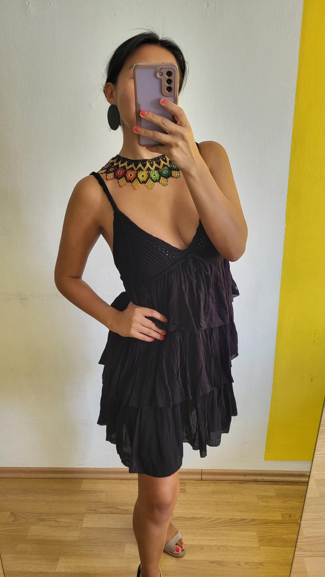 ASYMMETRIC KNIT RUFFLED TOP - Image 5