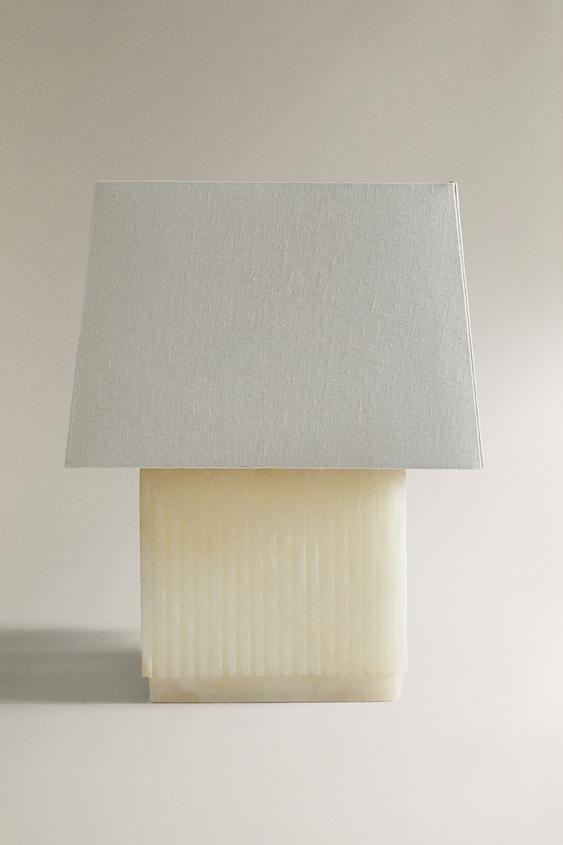 MARBLE TABLE LAMP - Ecru by Zara - Image 0