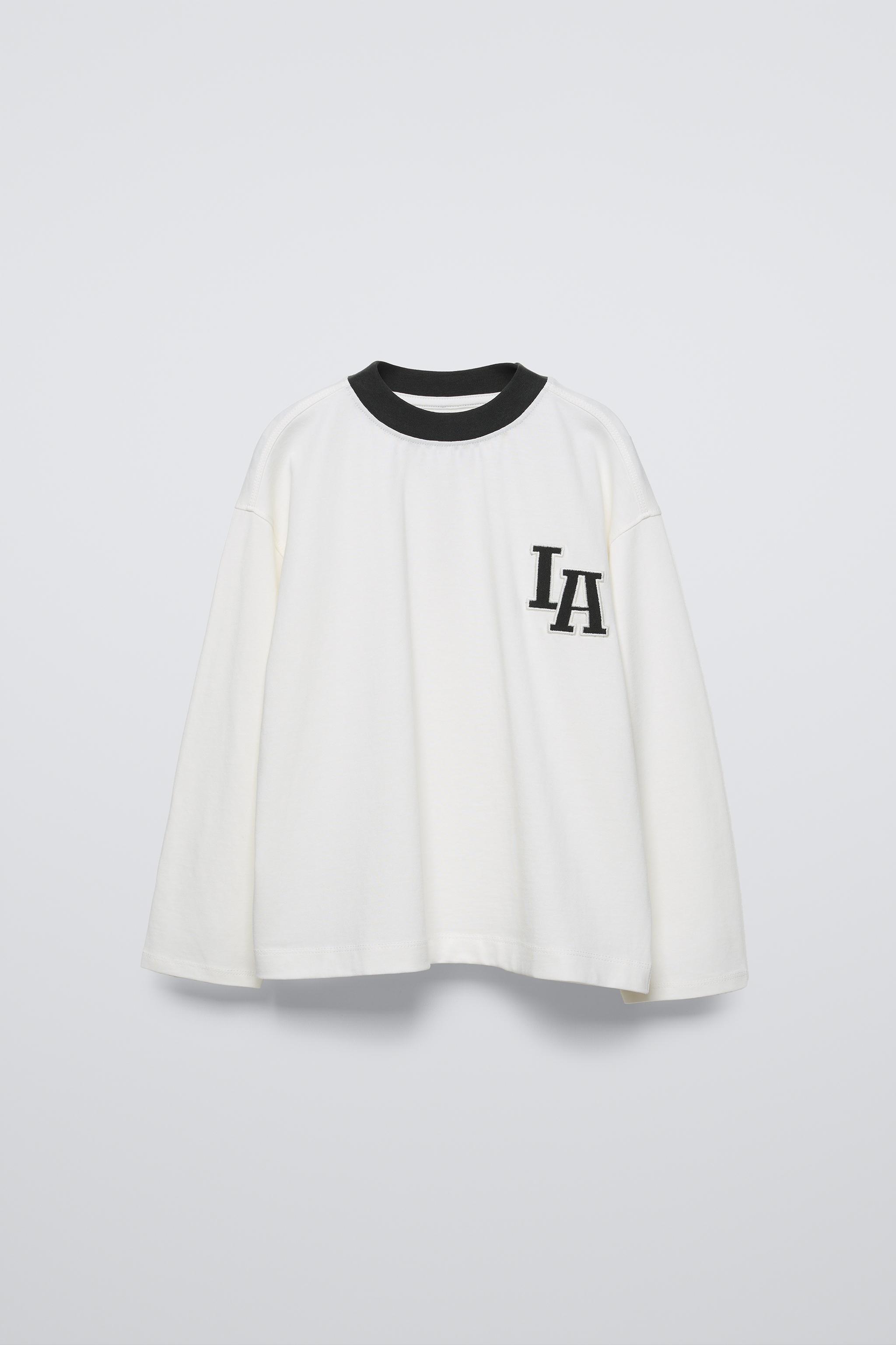 ☆【新品】ZARA コントラスト エンブロイダリー シャツ M - メルカリ
