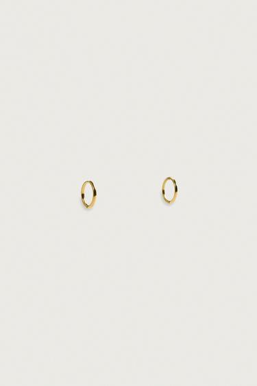 STAINLESS STEEL HOOP EARRINGS — Gold 2
