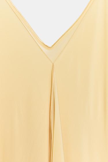 ROBE FLUIDE À VOLANTS ZW COLLECTION LIMITED EDITION - Jaune de Zara - Image 6