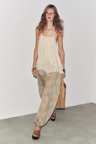 ZW COLLECTION PRINTED BALLOON TROUSERS - 024 de Zara - Image 0