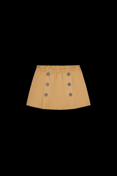 BUTTON SKORT - Mid-camel von Zara - Bild 0