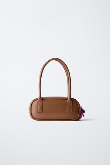 POMPOM SHOULDER BAG - Brown by Zara - Image 4