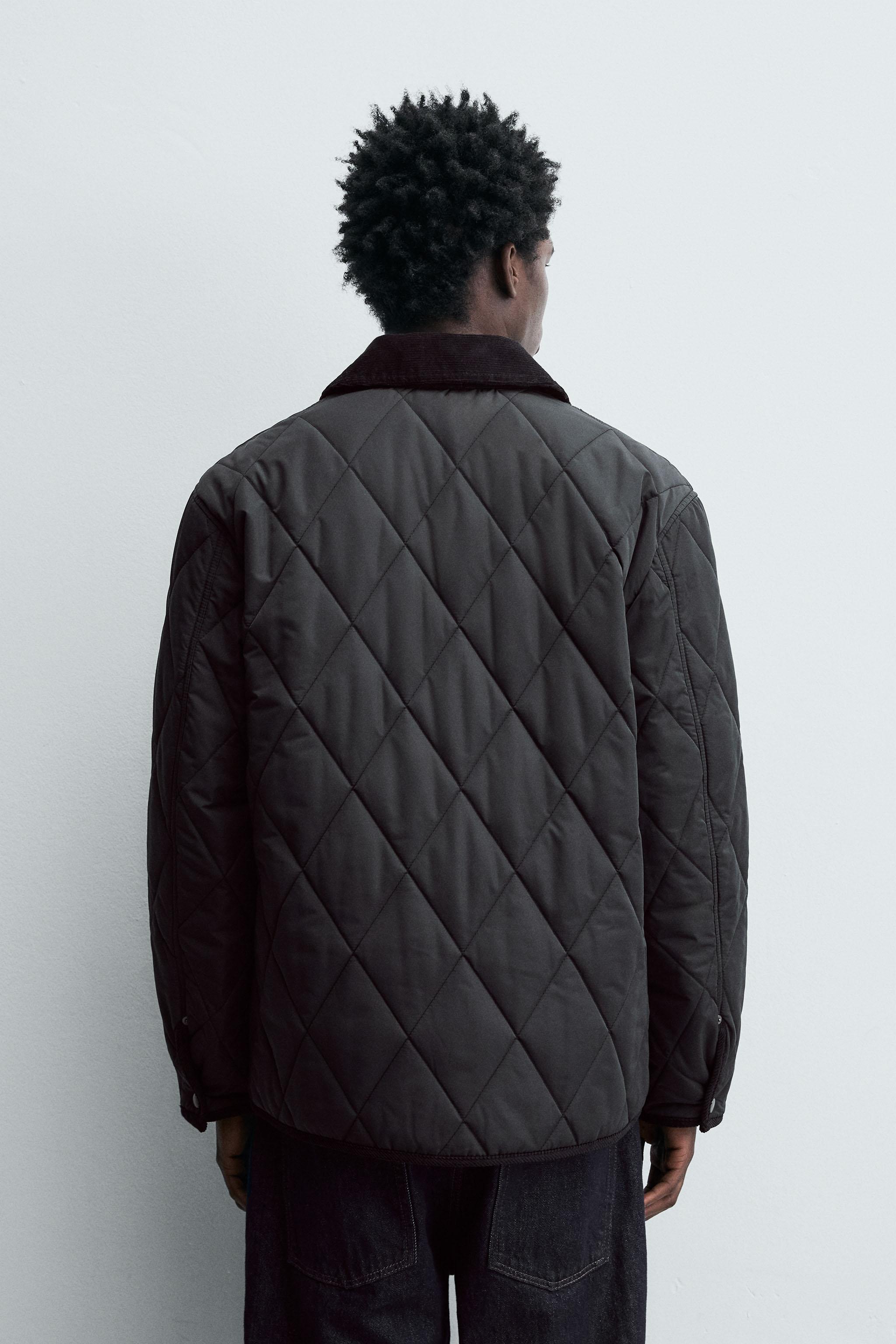 コントラストカラー パフジャケット - ブラック | ZARA Japan / 日本