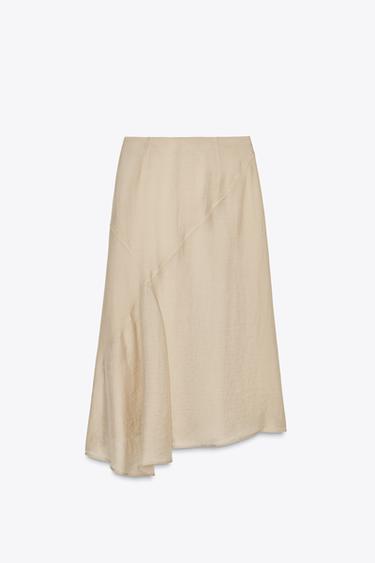 FLOWING SEMI-SHEER SKIRT - Light green by Zara - Image 5