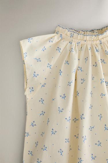 GRENOUILLÈRE BÉBÉ FLORALE - Crème de Zara - Image 1
