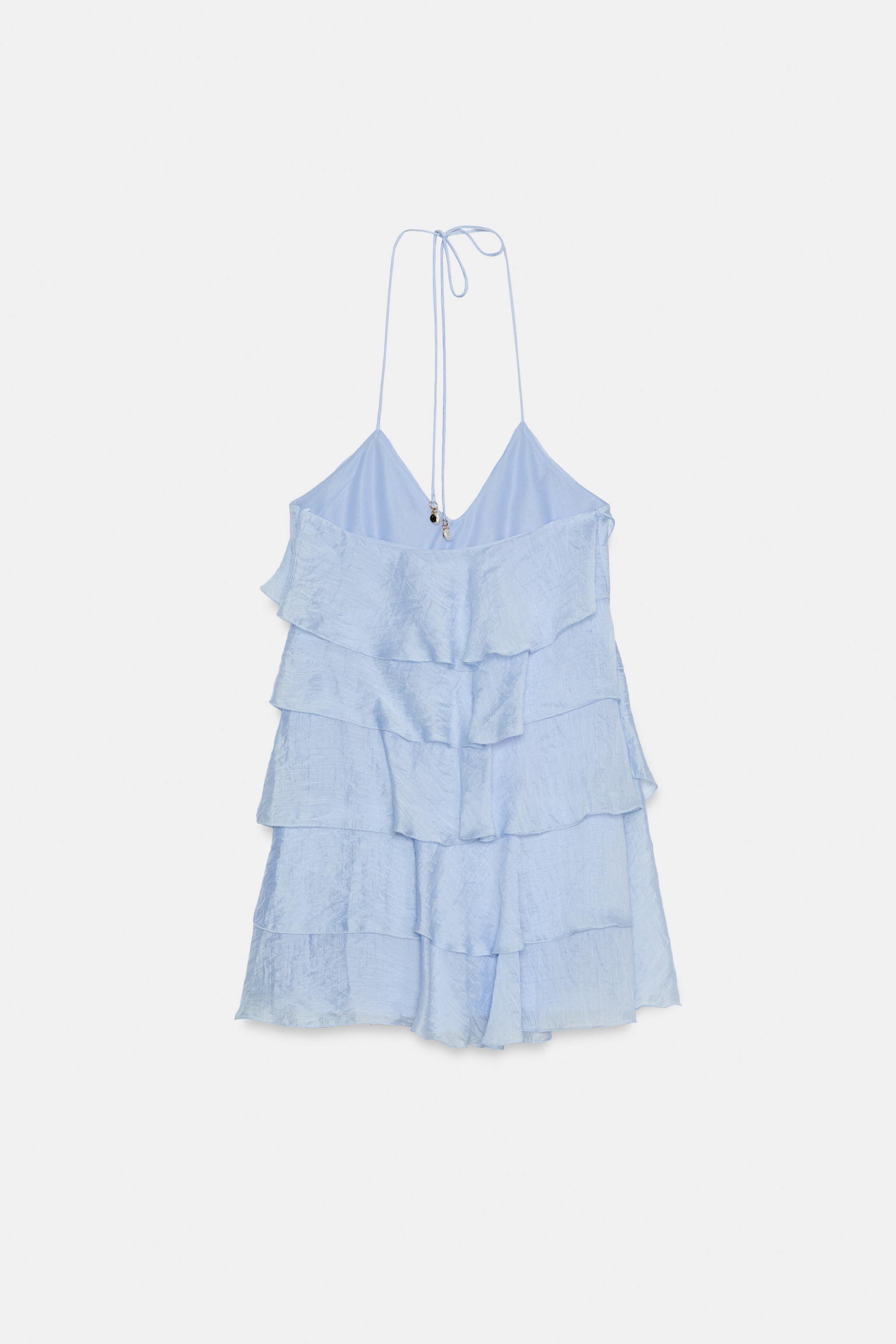 RUFFLED SHORT DRESS
