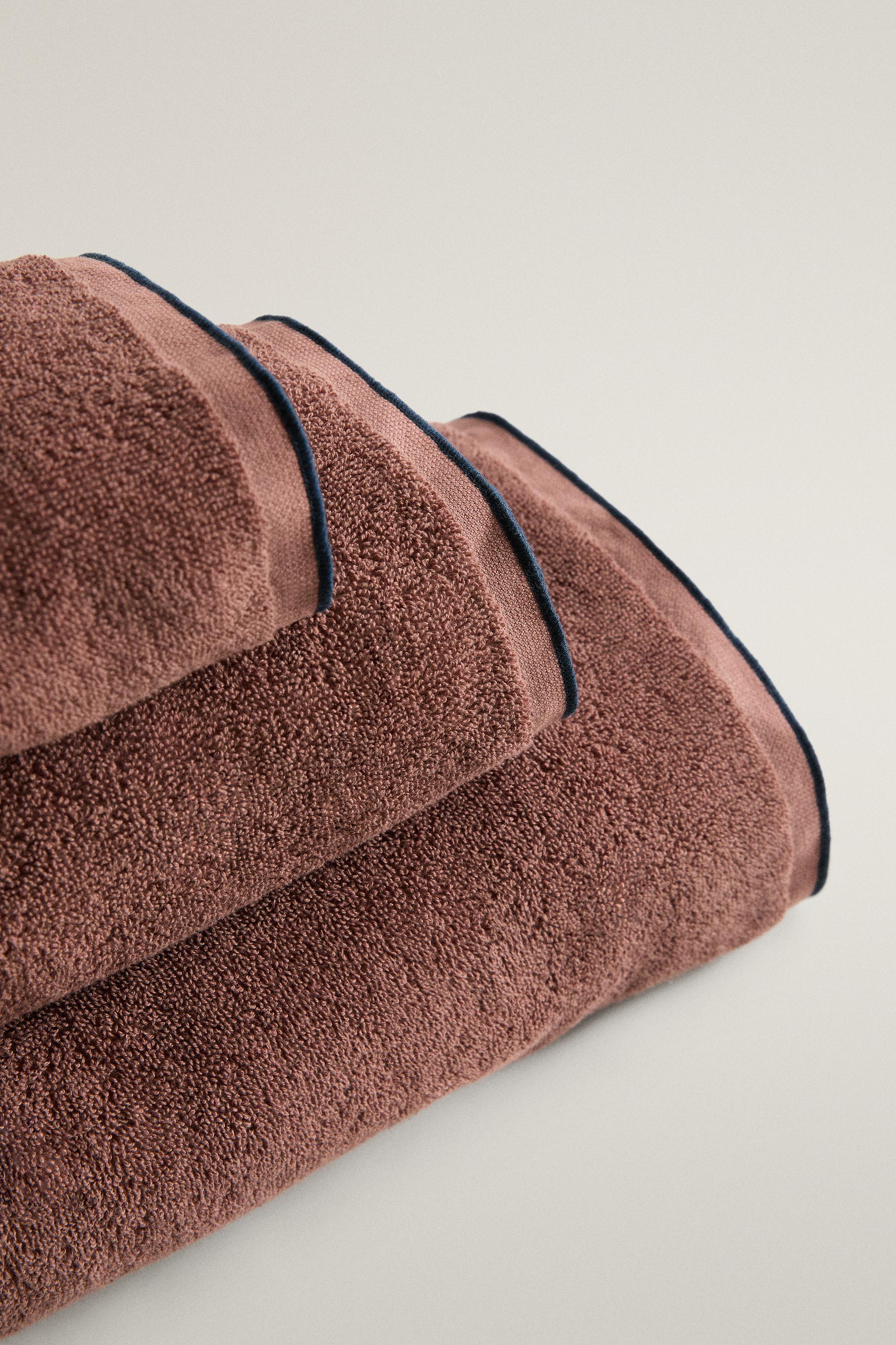SERVIETTE DE BAIN COTON OVERLOCK