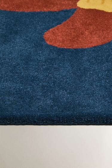 TAPIS EN LAINE OURS X THE ANIMALS OBSERVATORY - Bleu de Zara - Image 2