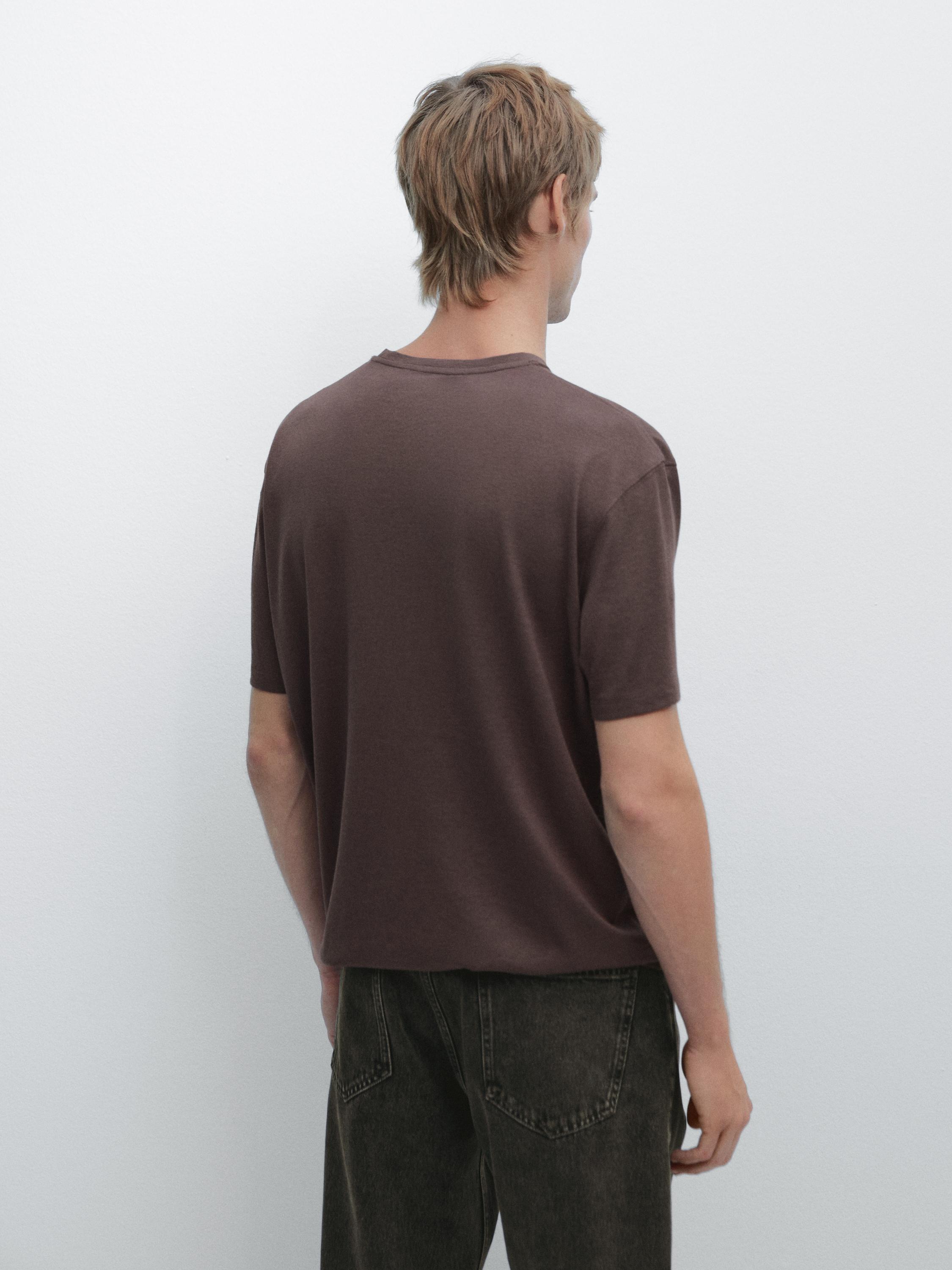 T-shirt à manches courtes en coton mélang