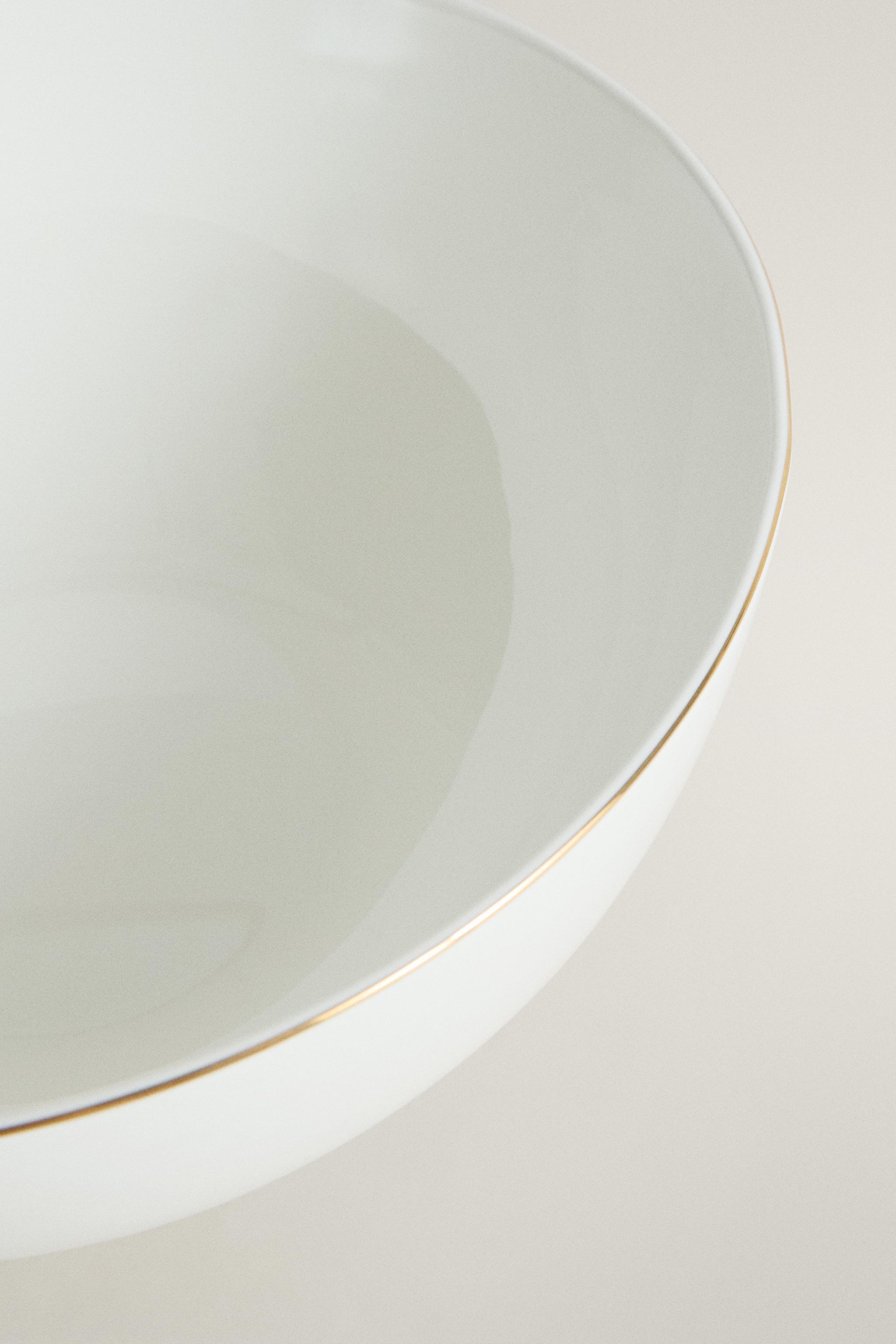 SALADIER PORCELAINE BORDURE