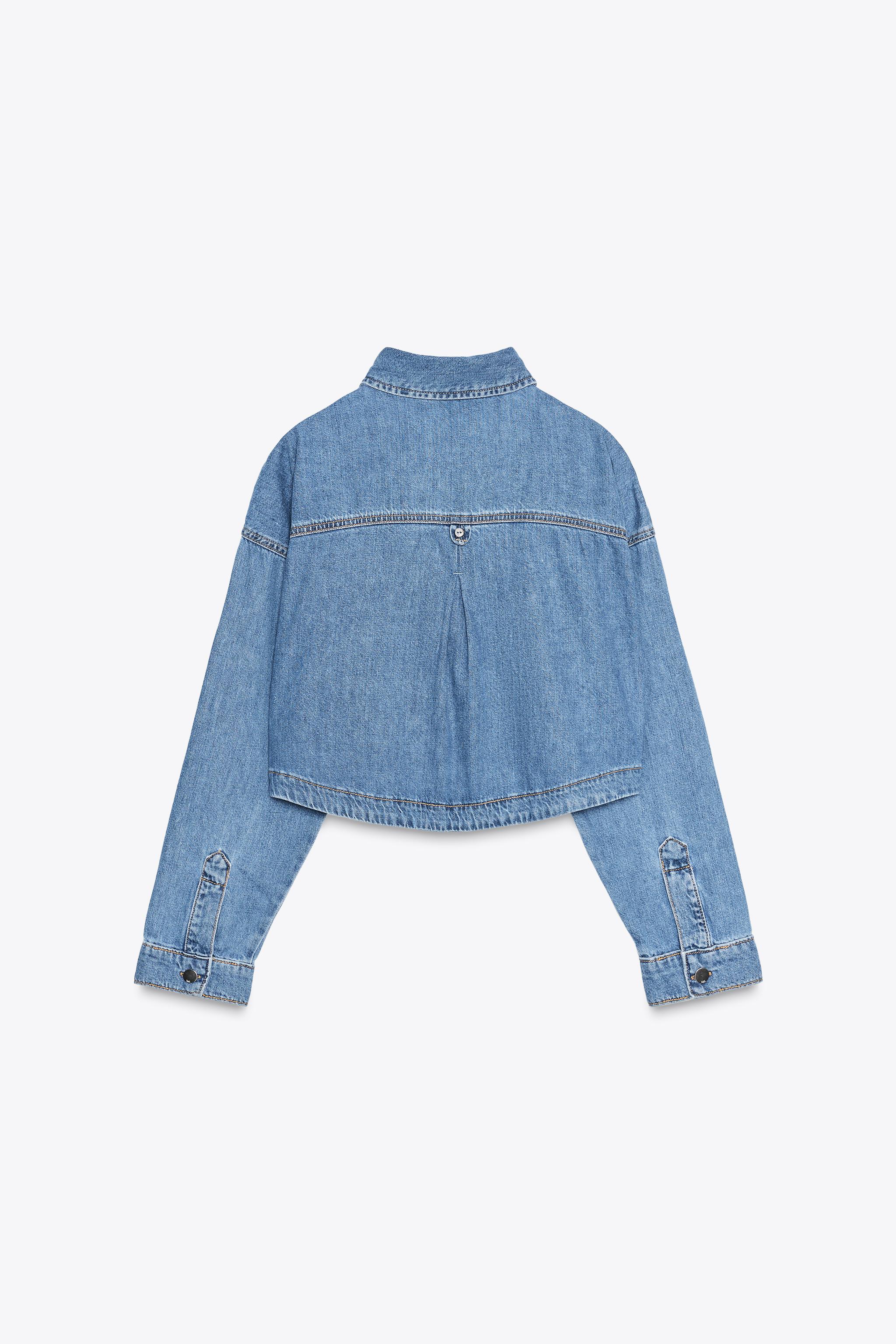 Z1975 SHORT DENIM SHIRT - Blue | ZARA United States