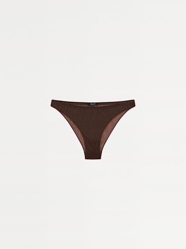 Braguita semitransparente detalle metalizado - Marrón de Zara