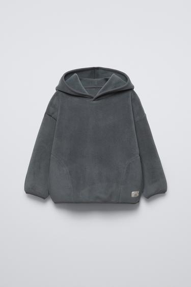 FLEECE HOODIE - Anthracite grey by Zara