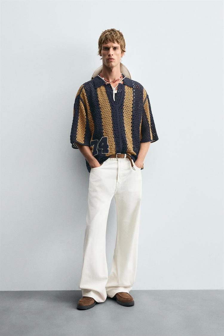 Uncinetto Personalizzare Una Camicia CAMICIA IN MAGLIA CROCHET A