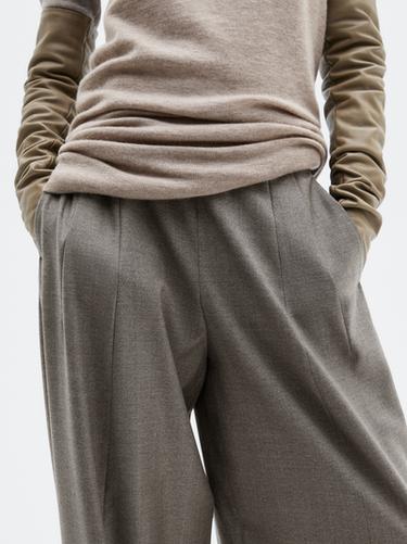Zara Tailored balloon fit trousers - LIMITED - taupe brown
