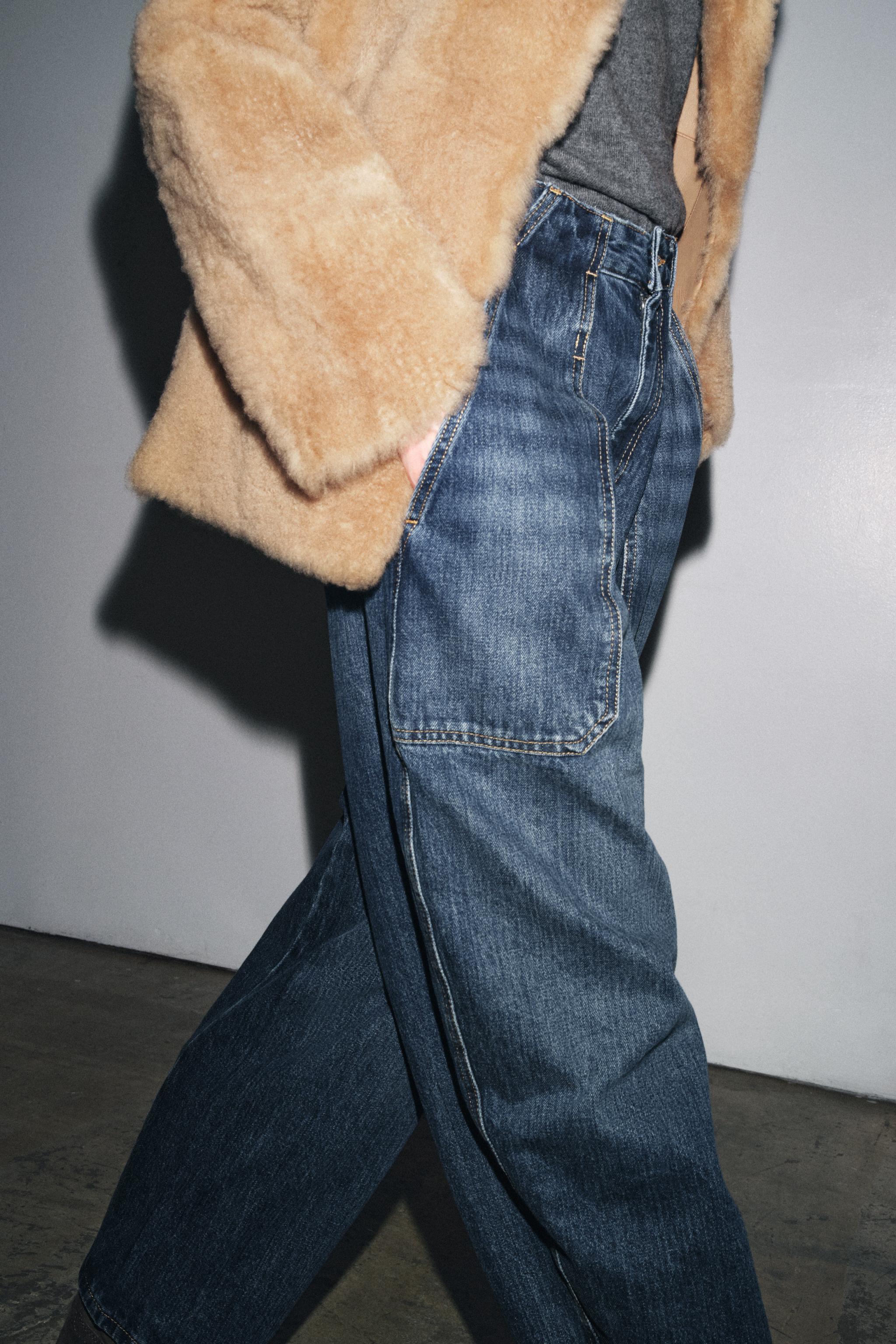 ZW COLLECTION BALLOON JEANS - Blue | ZARA United States