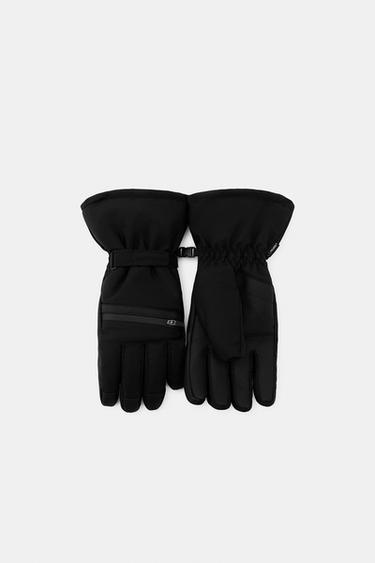 POLARTEC® WATERPROOF SKI COLLECTION GLOVES - Black by Zara - Image 3