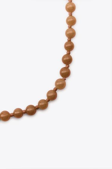 COLLIER BOULES PIERRES - Orange de Zara - Image 3