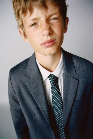 ربطة عنق بطبعة أسماك - أخضر /خام الخاص بـ Zara