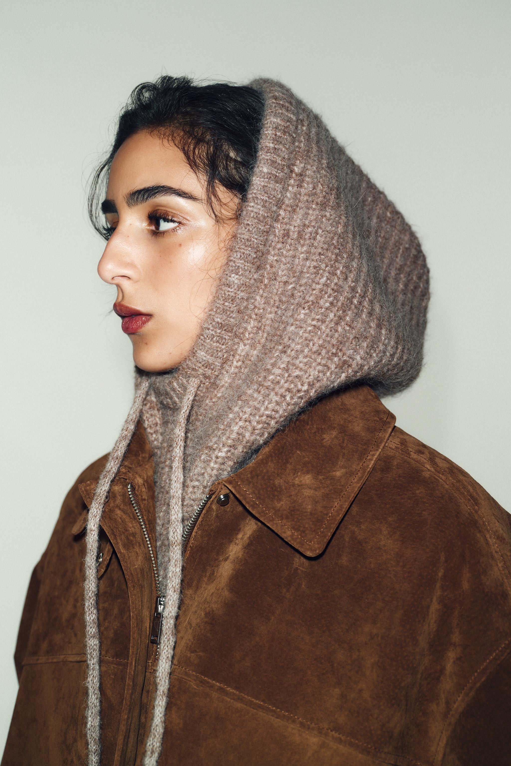 ZARA チャンキーニットのリボンマフラー&amp;ミトン　新品未使用 UGG（アグ） マフラー レディース ブランド 101106 チャンキー