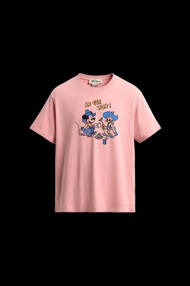 CAMISETA MICKEY + DONALD HARRY LAMBERT FOR ZARA X DISNEY - Rosa pastel de Zara