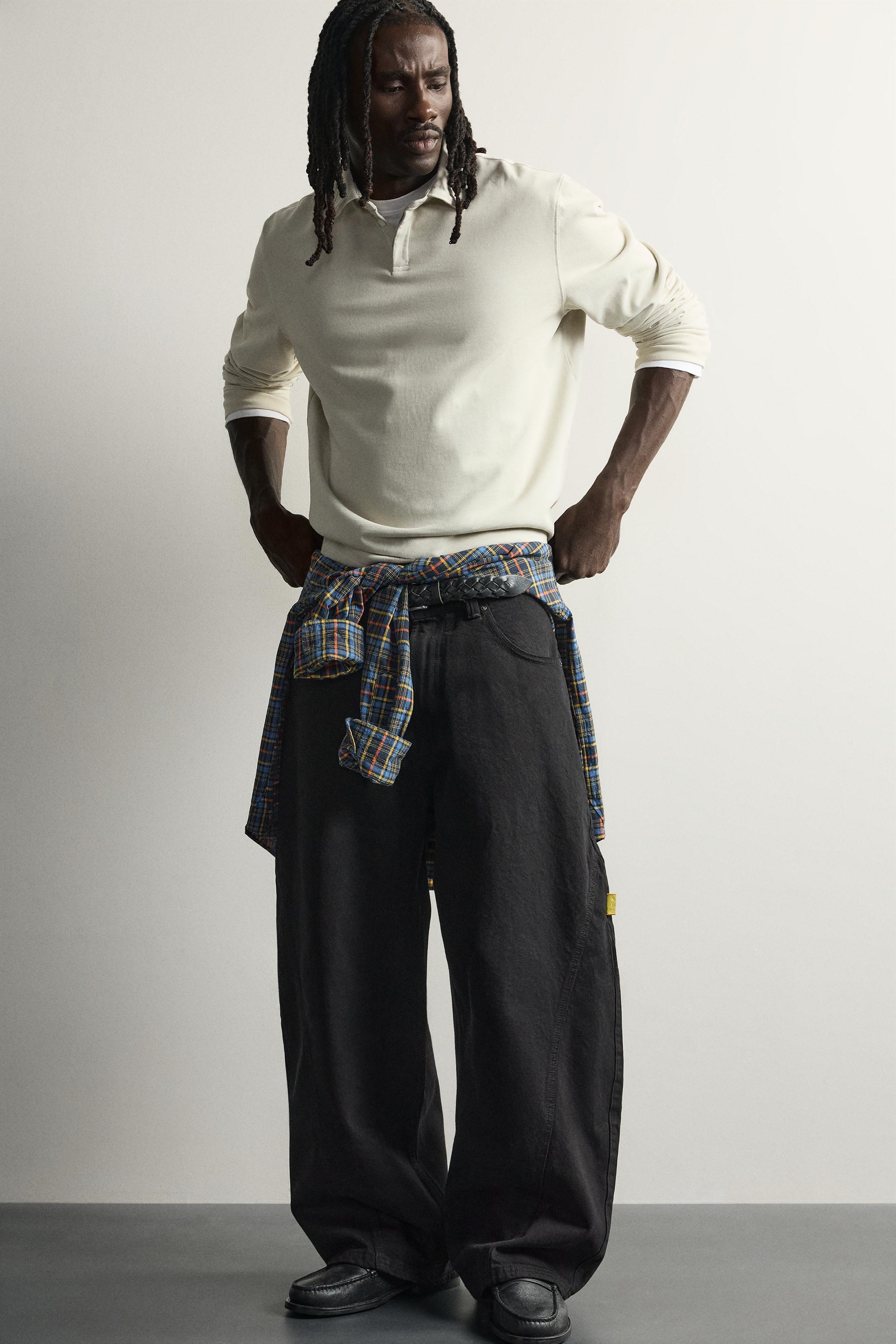 PINSTRIPE BALLOON FIT PANTS