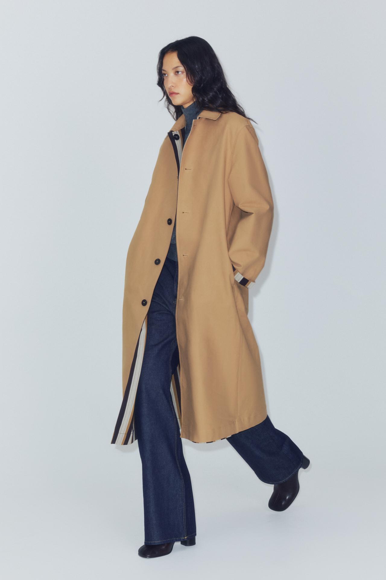 ДВУСТОРОННИЙ ТРЕНЧ В ПОЛОСКУ — ZW COLLECTION