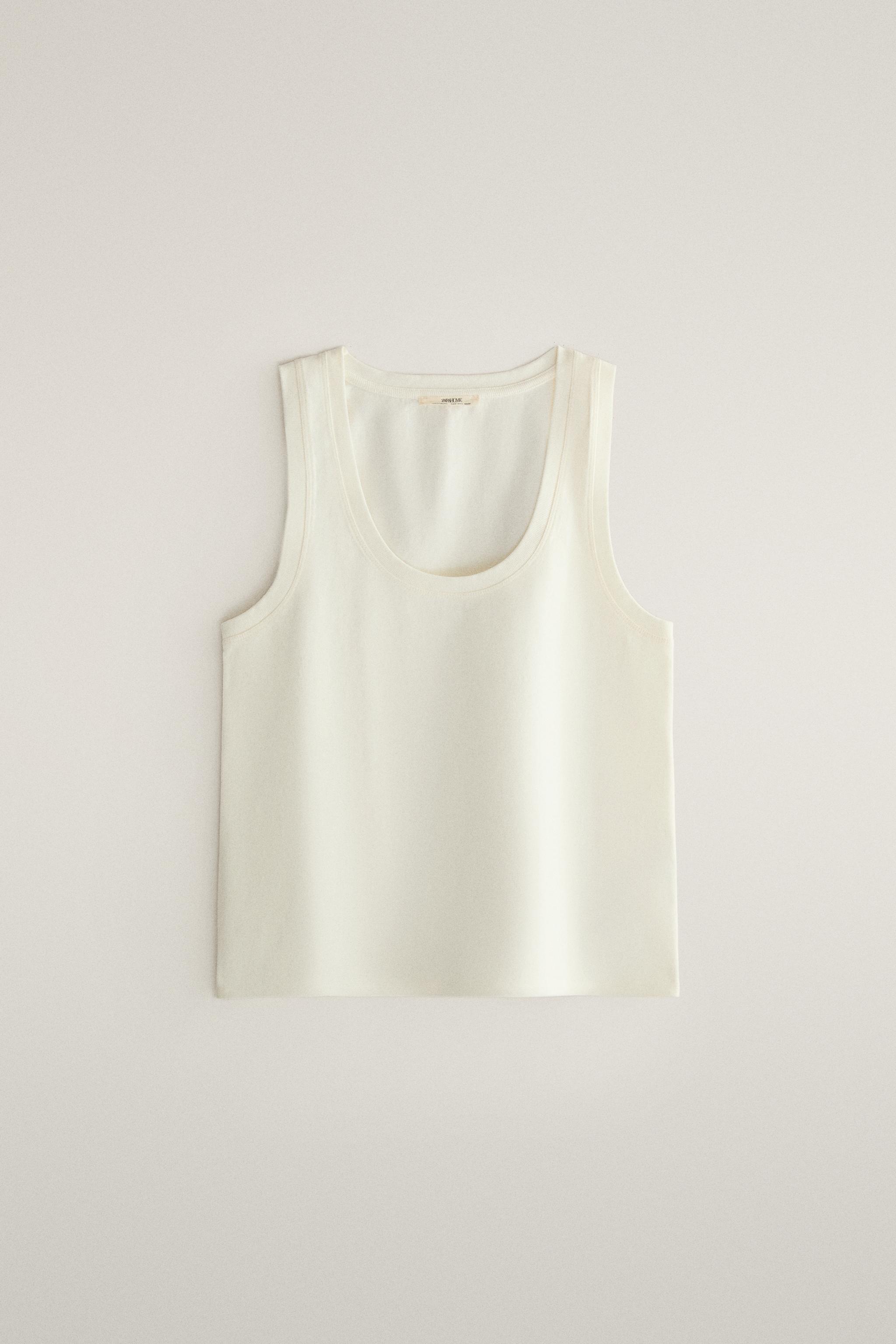 PLAIN COTTON STRAPPY TOP