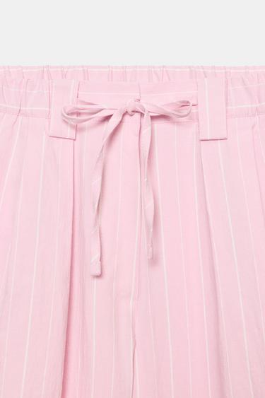 STRIPED CULOTTES - Pink / White by Zara - Image 9
