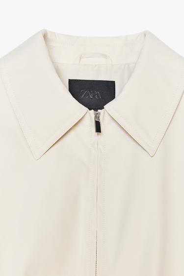 BOMBER JACKET - Pearl grey de Zara - Image 7