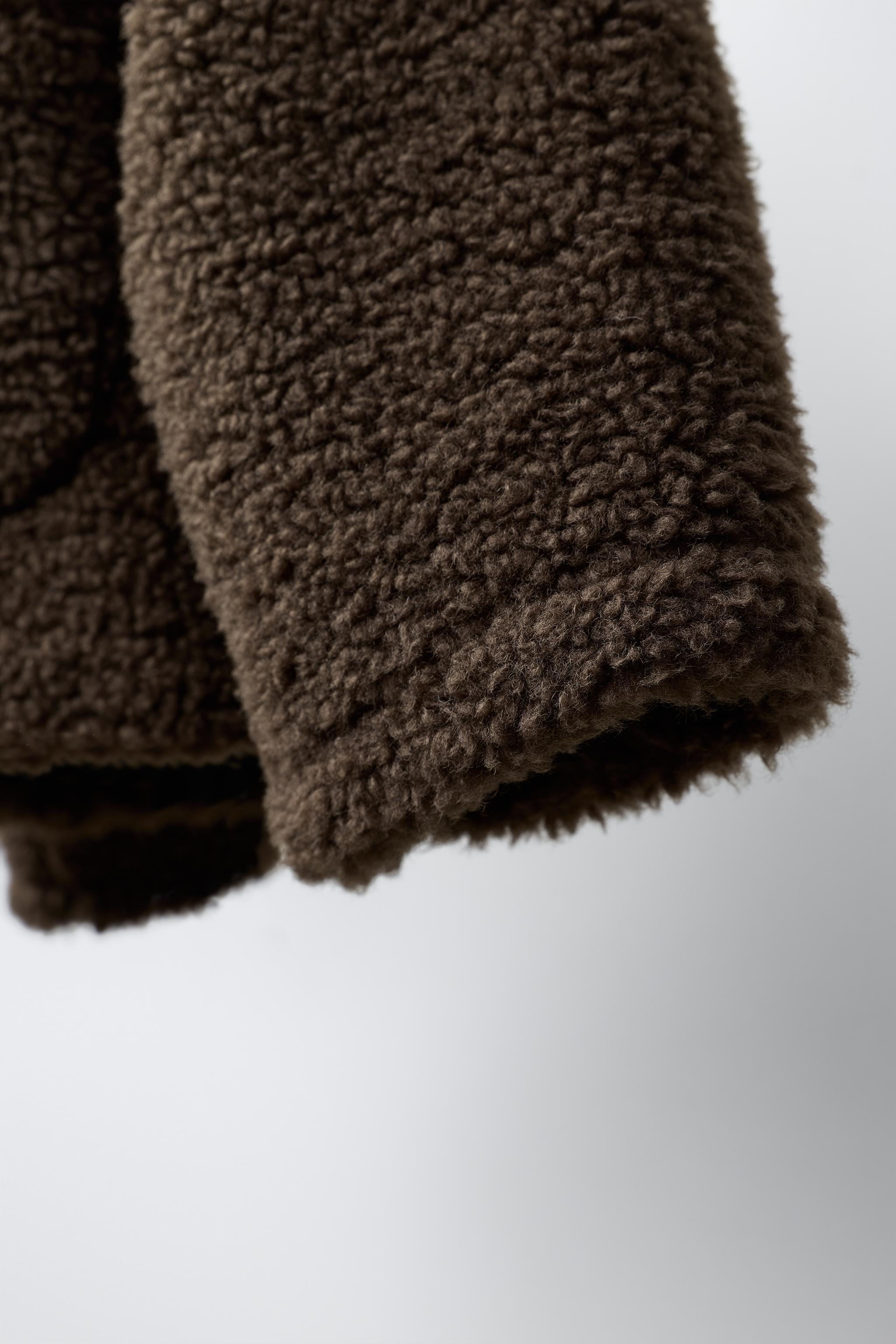 SHEARLING JACKET WITH FROG FASTENING