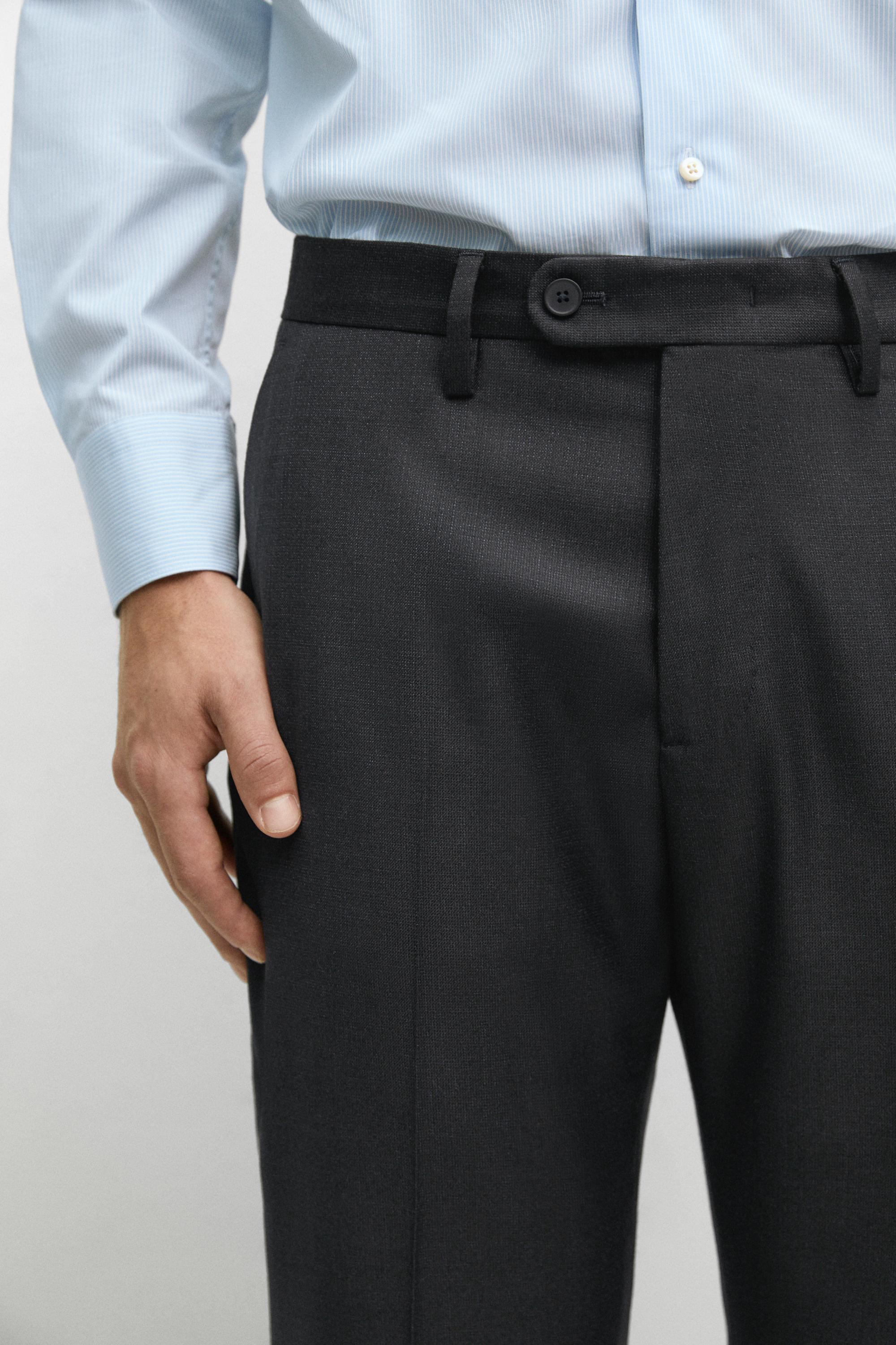 100% wool suit pants