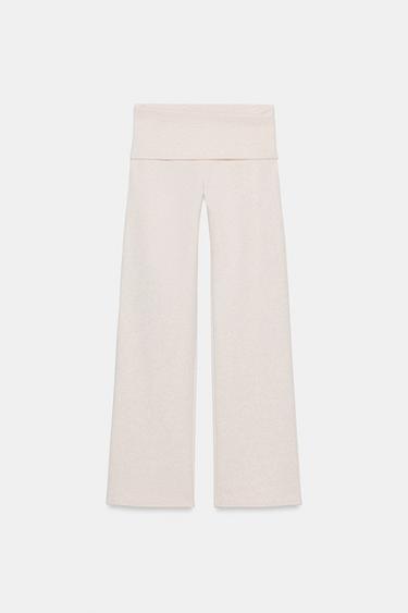 PANTALÓN CINTURA VUELTA - Beige vigoré de Zara